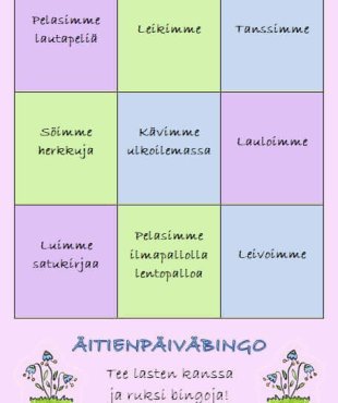 äitienpäiväkortti