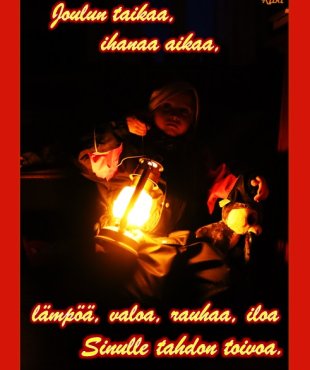 tonttu joulukortti